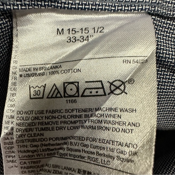 Banana Republic Classic Fit Long Sleeve Button Up Non Iron Shirt Mens Medium - Picture 6 of 7